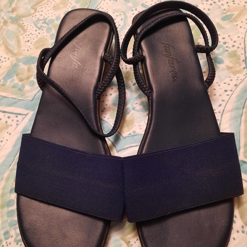 Fanfares Darla 6004275 Slip On Sandals Black;Women's Size 8.5